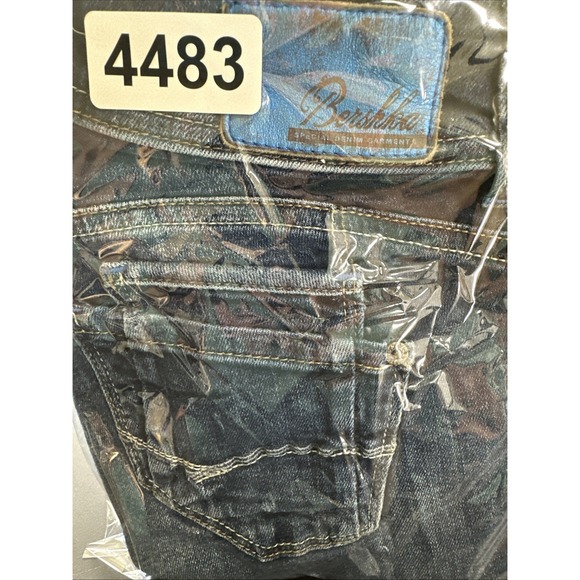 Bershka Jeans Women's EUR 38/US 8 (27x31) Blue Low Rise Straight Distressed - Picture 13 of 13